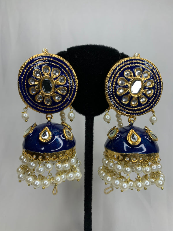 Meenakari Big Jhumka