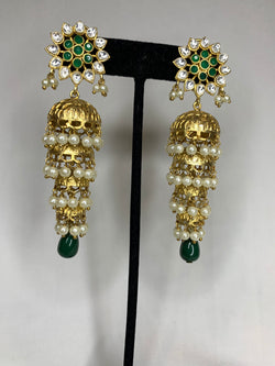 Four Layer Kundan Jhumka